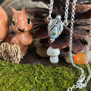 925 Sterling golden hills turquoise necklace